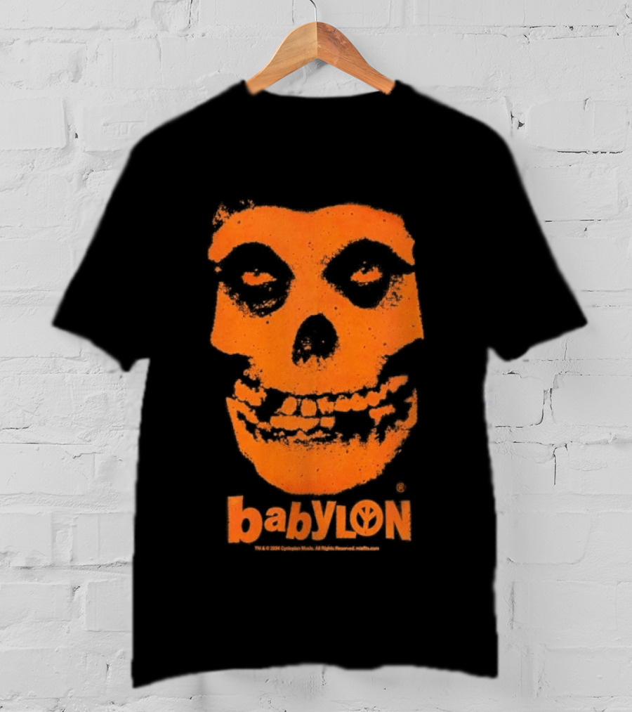 Original Babylon Orange Fiend Skull The Misfits T-Shirt