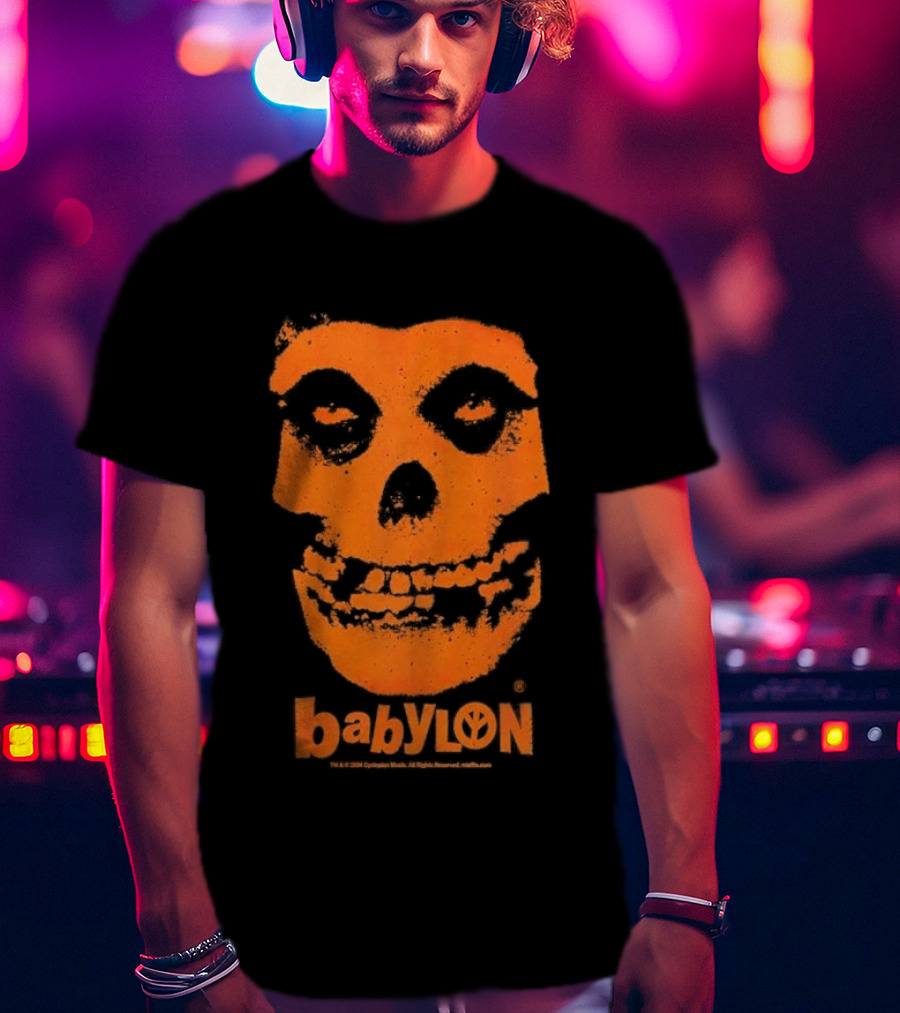 Original Babylon Orange Fiend Skull The Misfits T-Shirt