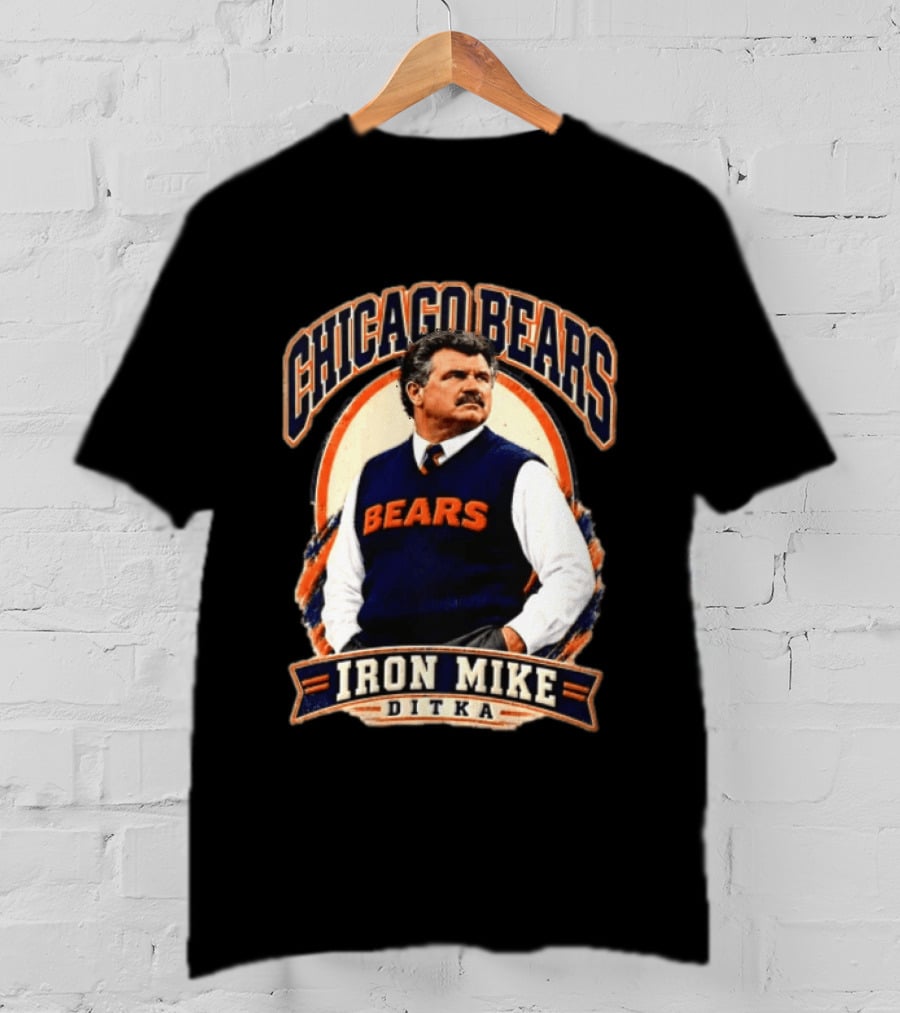 Chicago Bears Iron Mike Ditka NCAA Football T-Shirt