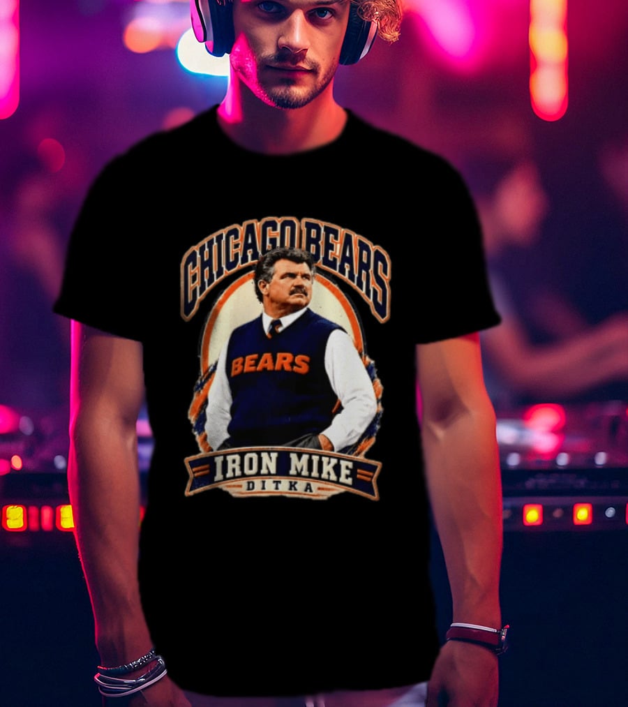 Chicago Bears Iron Mike Ditka NCAA Football T-Shirt
