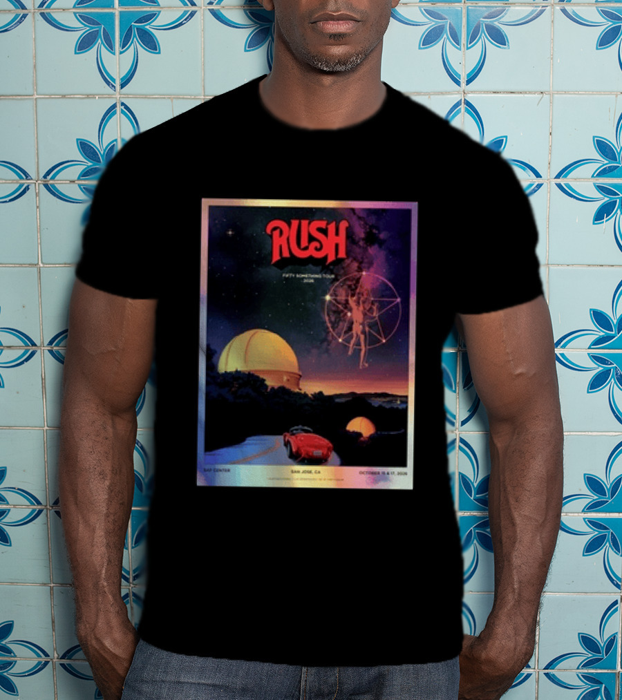 RUSH Fifty Something Tour 2026 San Jose SAP Center October 15 & 17 Concert T-Shirt