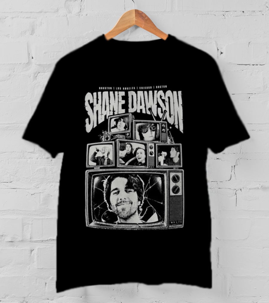 Shane Dawson 2026 Tour Retro TV Collage T-Shirt