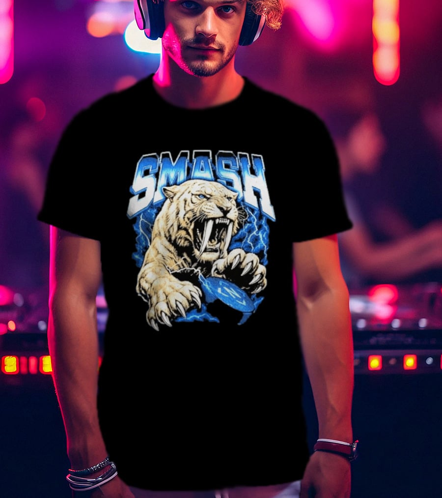SMASH Predators 2026 Nashville Fierce Tiger Claw Lightning T-Shirt