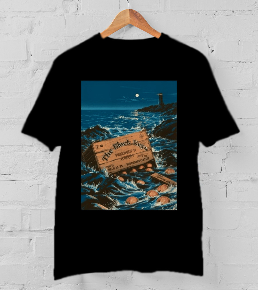 The Black Keys Peaches N Kream 2026 Halifax Concert Oct 14 Scotiabank Centre T-Shirt