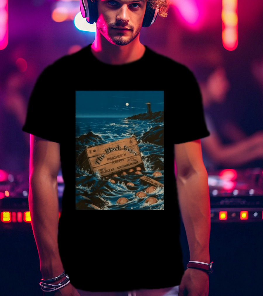 The Black Keys Peaches N Kream 2026 Halifax Concert Oct 14 Scotiabank Centre T-Shirt