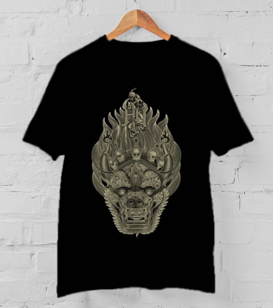 The Hu Store Halloween Mask Skull T-Shirt