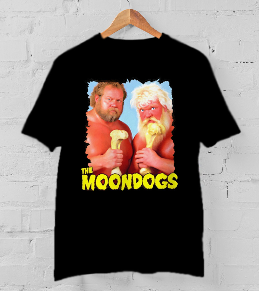 The Moondogs Wrestling Tag Team Iconic Bone Props T-Shirt