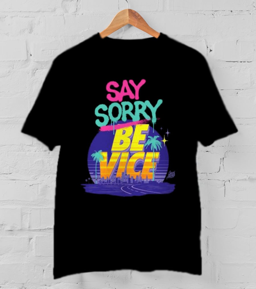 Queen Andrea Wynwood Walls Store Say Sorry Be Vice Retro Miami T-Shirt