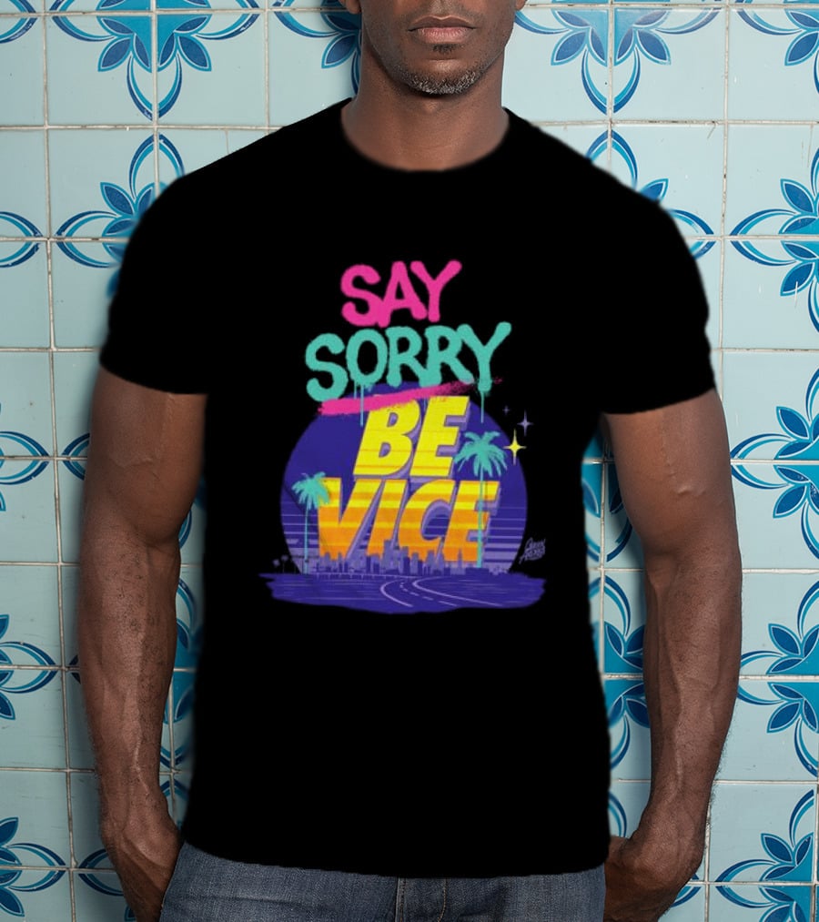 Queen Andrea Wynwood Walls Store Say Sorry Be Vice Retro Miami T-Shirt