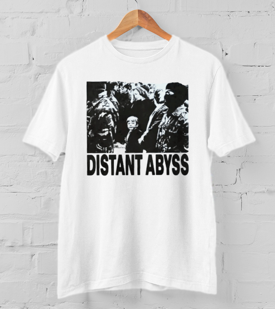 Distant Abyss Protest Conflict Military Scene T-Shirt