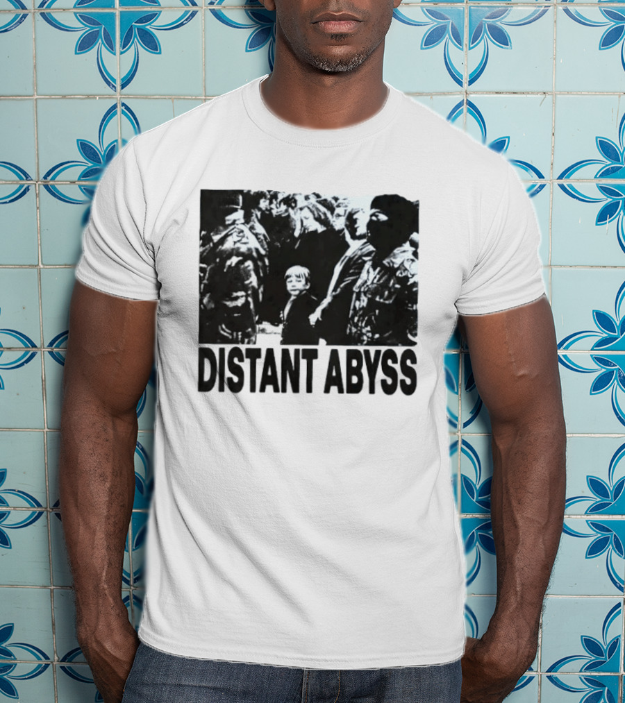 Distant Abyss Protest Conflict Military Scene T-Shirt