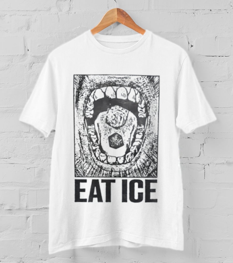 EAT ICE Mouth Teeth T-Shirt