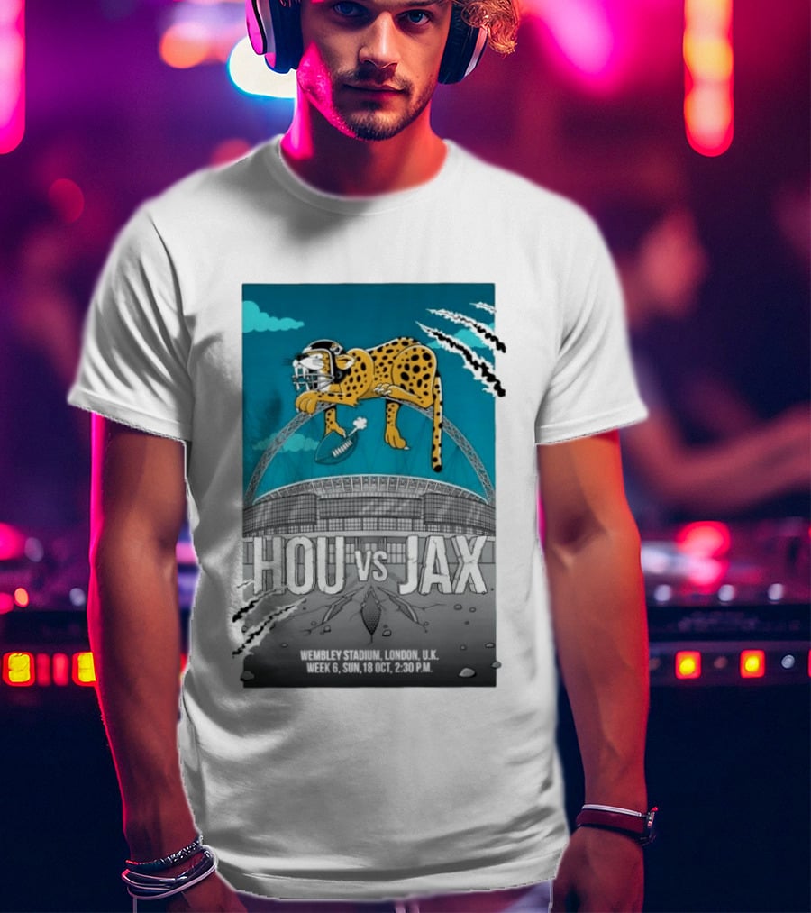 HOU Vs JAX Wembley Stadium London Week 6 Sun 18 Oct 2:30 PM T-Shirt