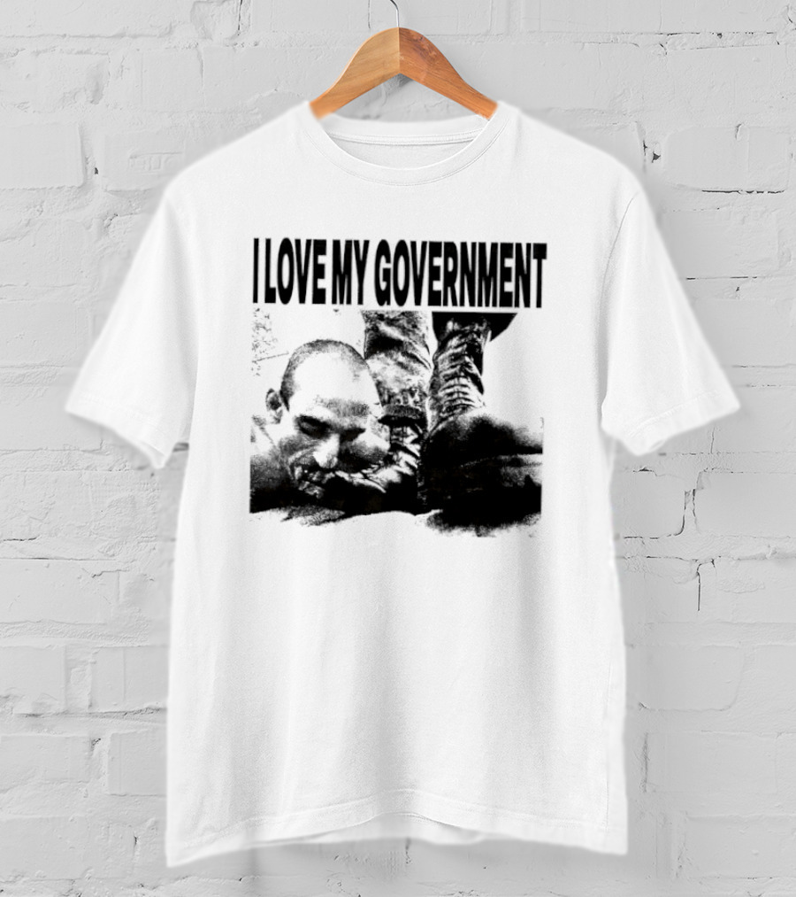 I Love My Government Bootleg Satire Grunge T-Shirt