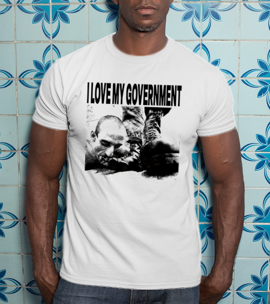 I Love My Government Bootleg Satire Grunge T-Shirt