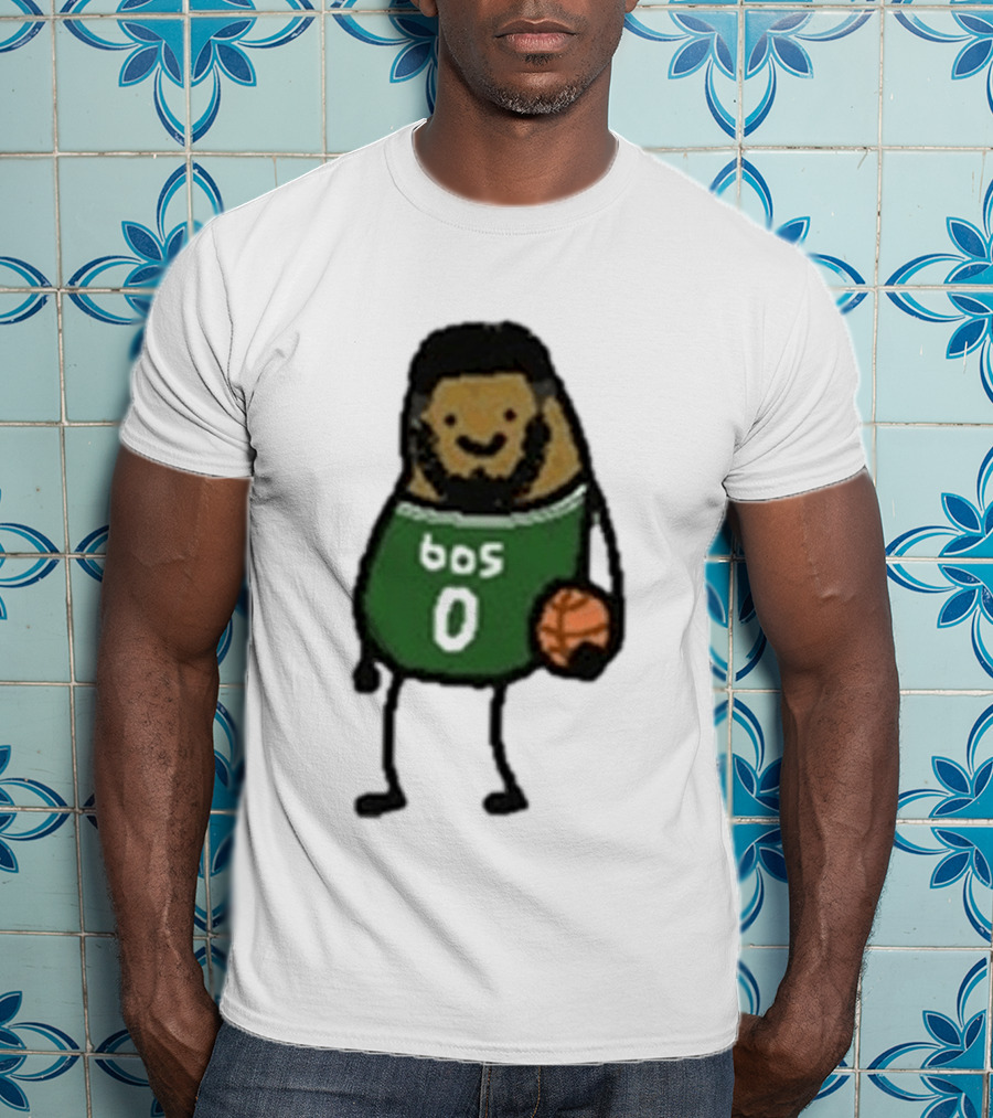 Boston Celtics Jayson Tatum Potatum Cartoon Basketball T-Shirt