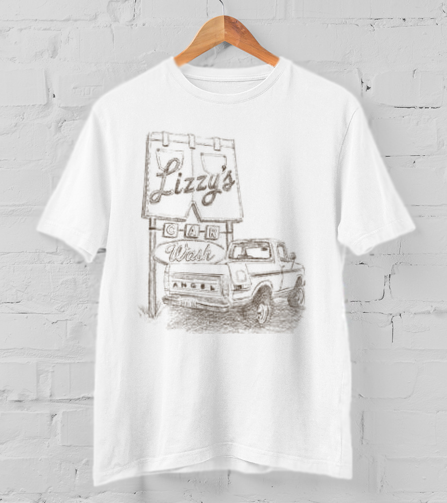 Lizzy Mcalpine Store Lizzy's Car Wash Service T-Shirt