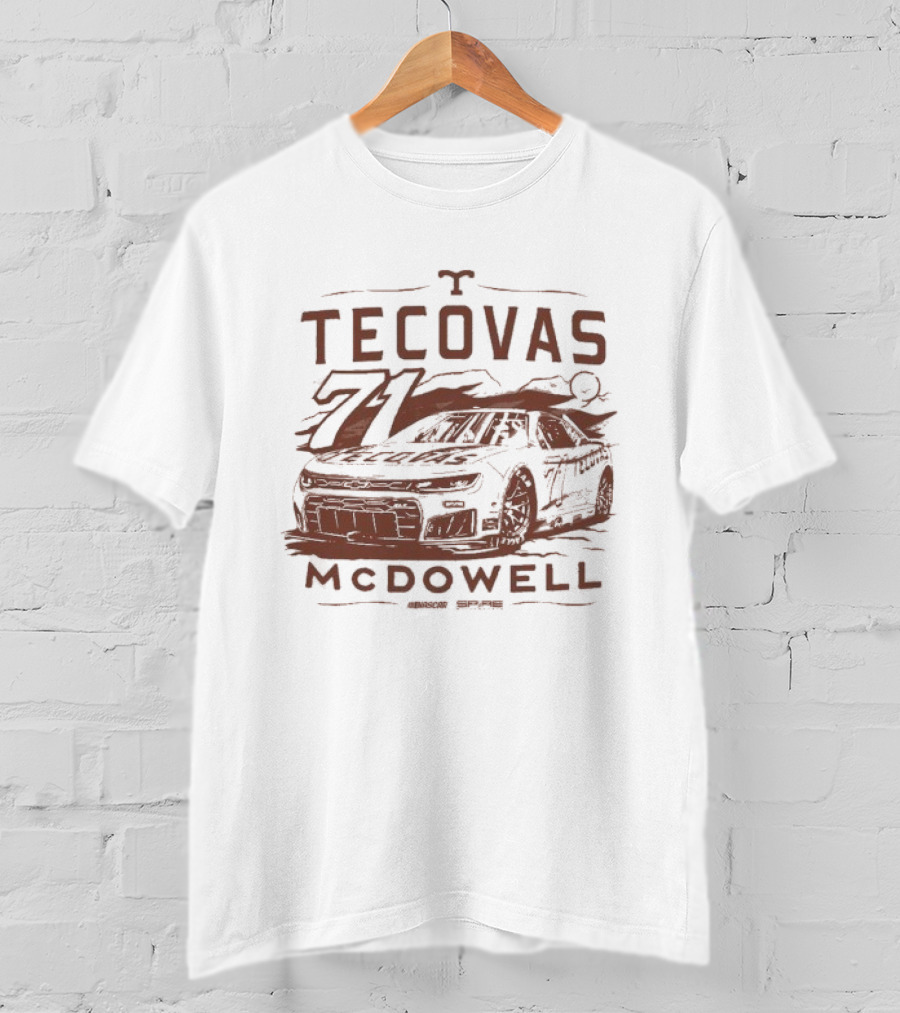 Michael McDowell Tecovas Racing Car #71 T-Shirt