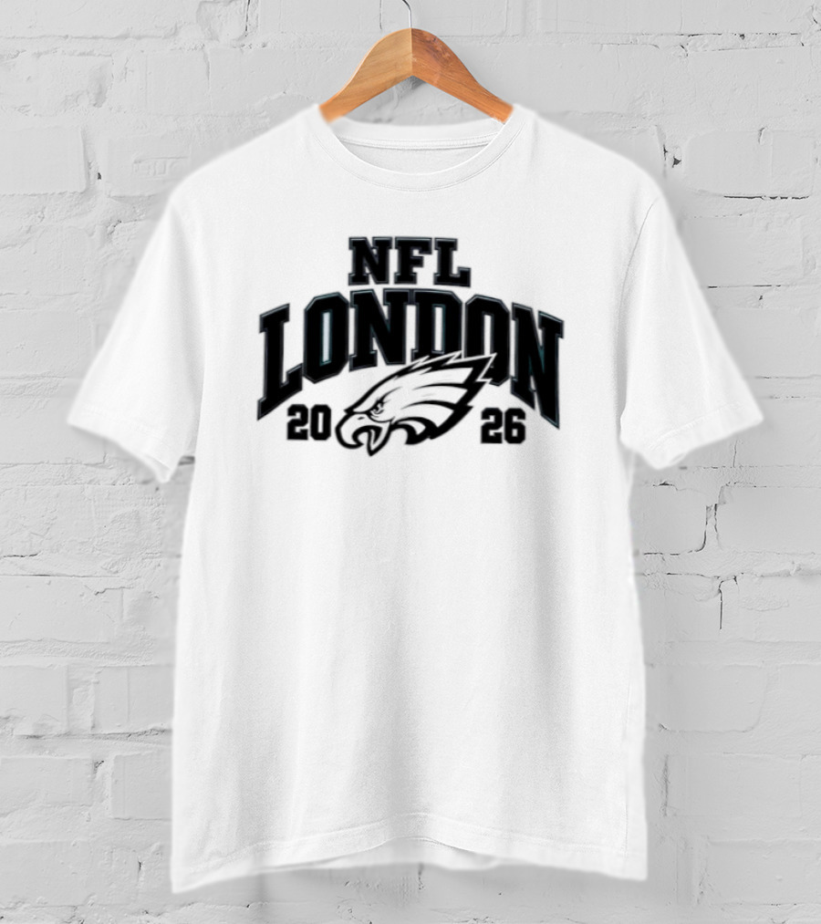 Philadelphia Eagles NFL London 2026 Football Event T-Shirt