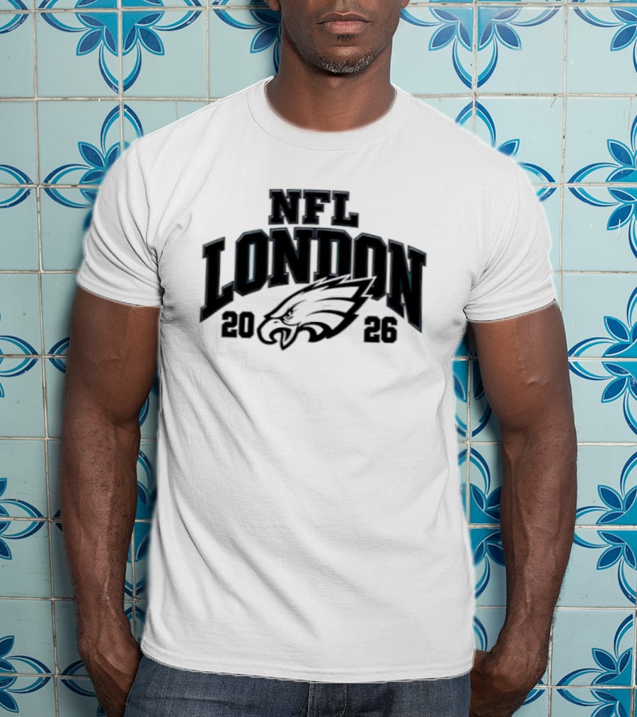 Philadelphia Eagles NFL London 2026 Football Event T-Shirt