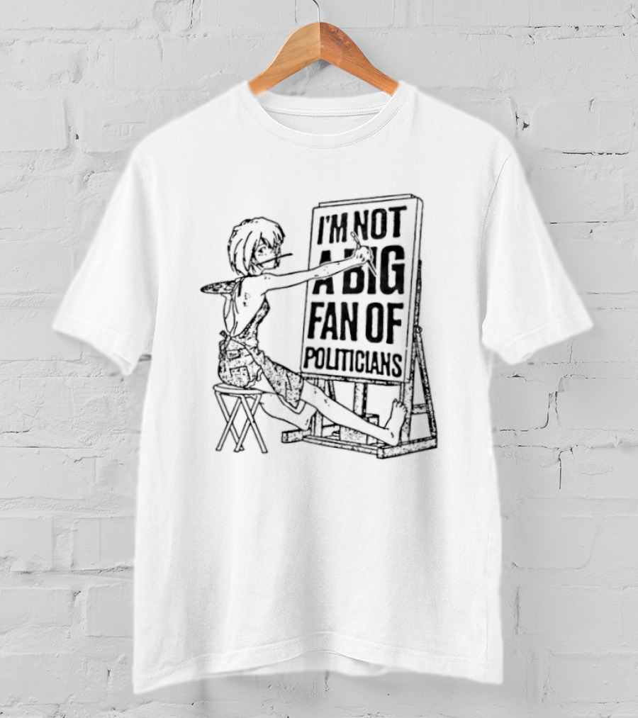 Rei Ayanami I'm Not A Big Fan Of Politicians Chair Sketch T-Shirt