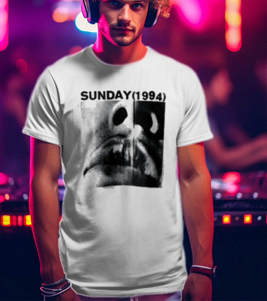 Sunday 1994 The Debut Tour Vintage Nostalgia Black And White Face T-Shirt