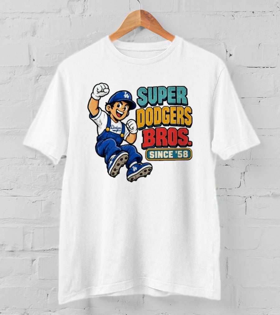 Los Angeles Dodgers Super Bros Since '58 T-Shirt