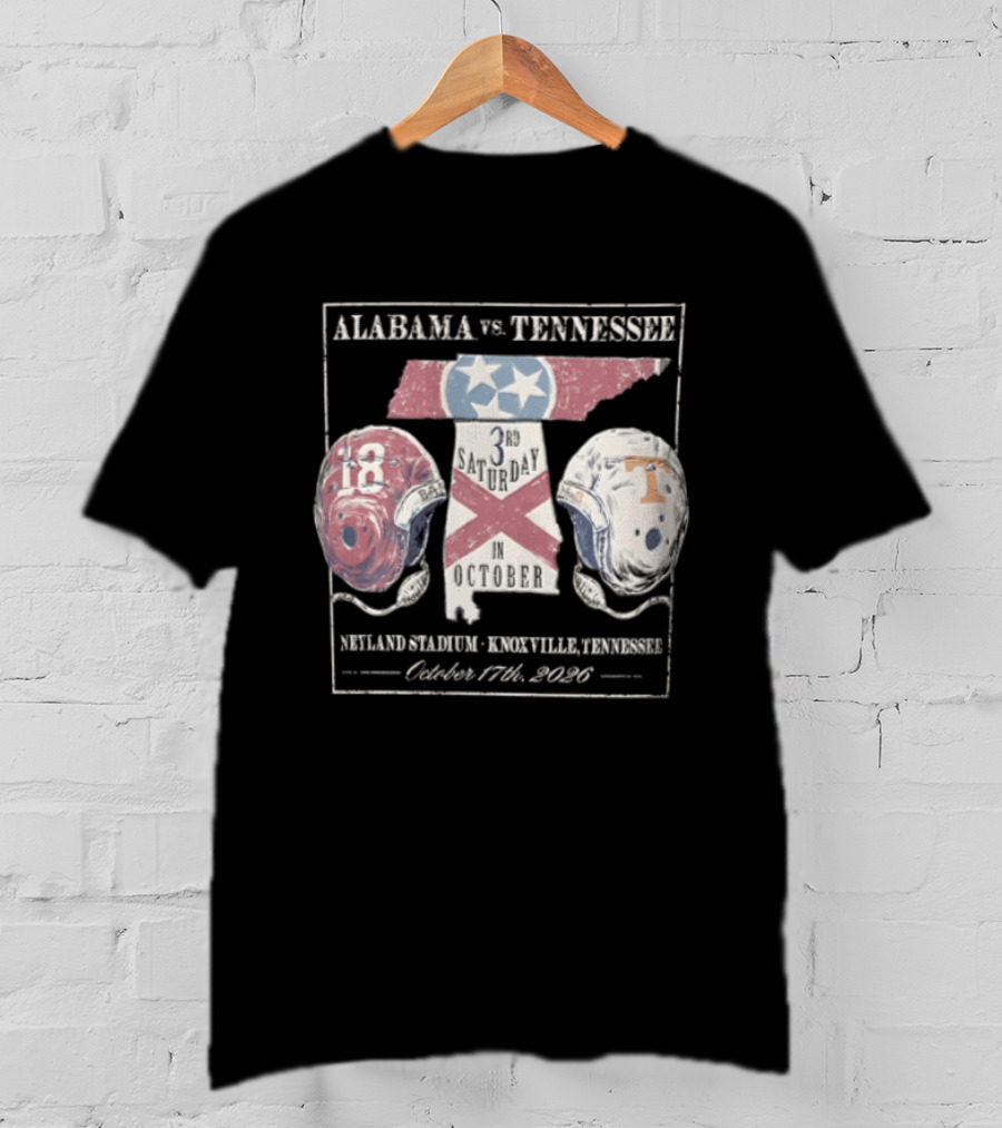 Alabama Vs Tennessee October 17th 2020 NCAA Football Rivalry Neyland Stadium Knoxville T-Shirt