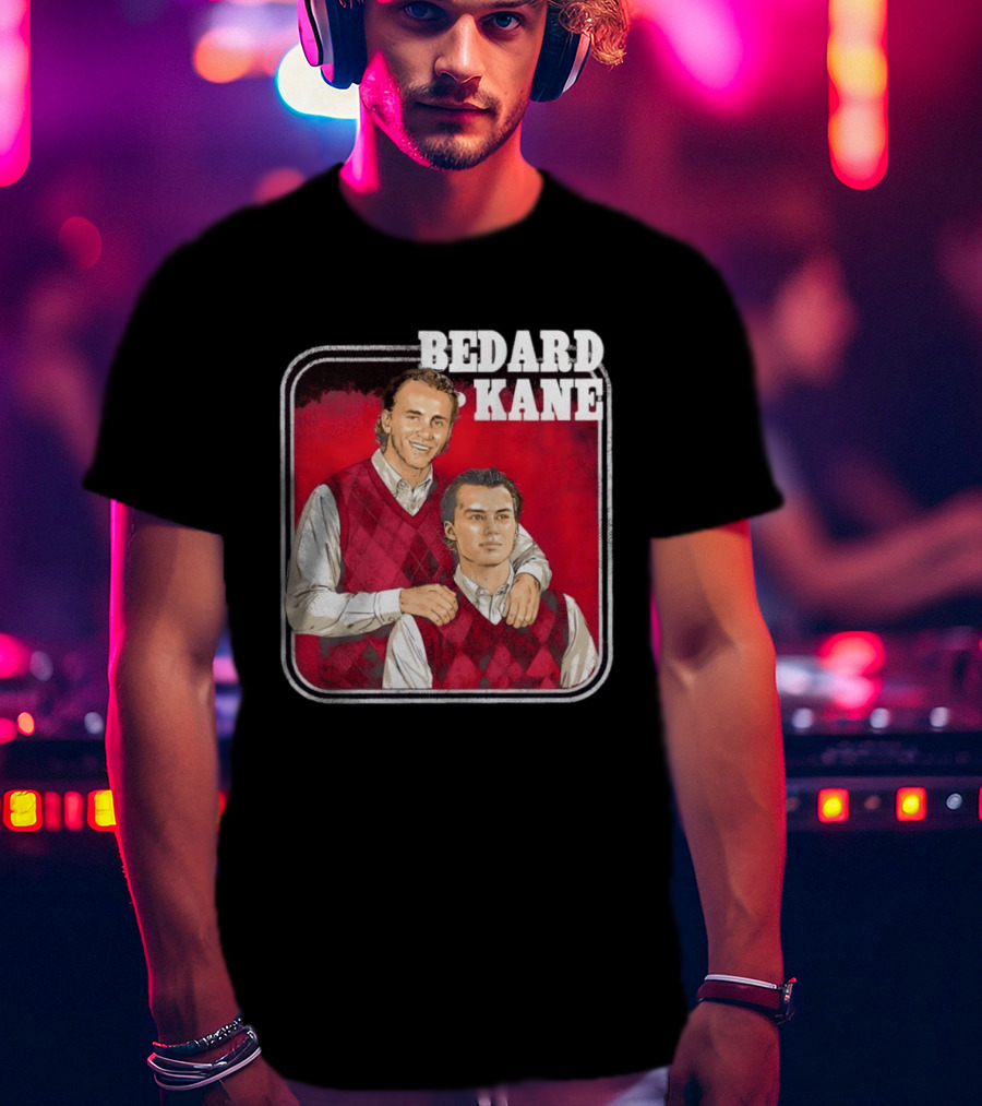 Connor Bedard Patrick Kane Chicago Step Brothers Hockey T-Shirt