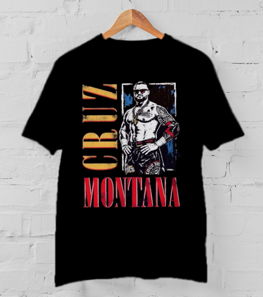 Cruz Montana WWE NXT Wrestling Solid T-Shirt