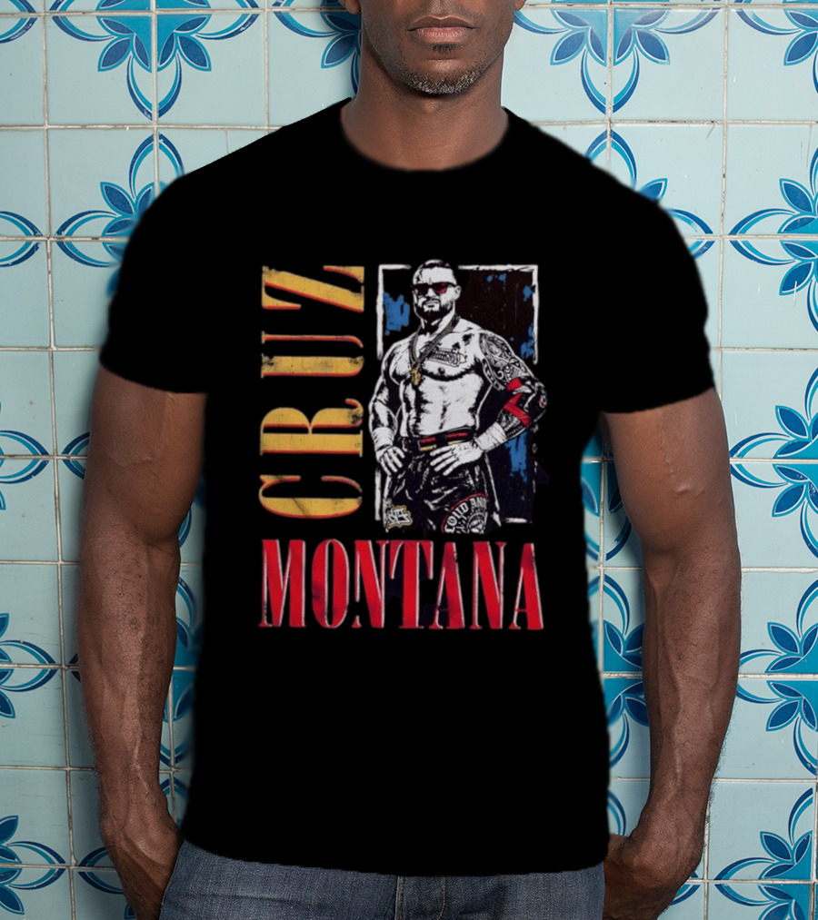 Cruz Montana WWE NXT Wrestling Solid T-Shirt