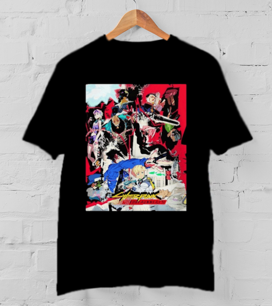 Cyberpunk Edgerunners 2 Only On Netflix October 20 2026 Anime Characters And Action Scenes T-Shirt