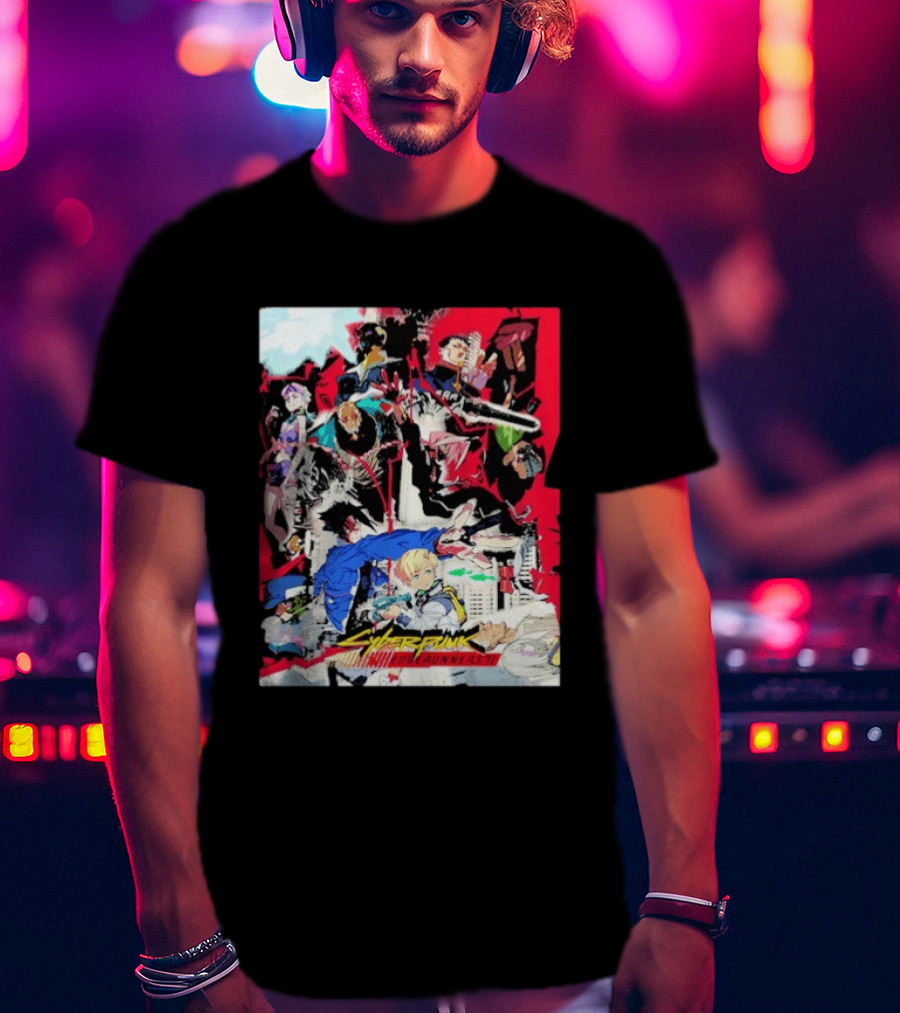 Cyberpunk Edgerunners 2 Only On Netflix October 20 2026 Anime Characters And Action Scenes T-Shirt