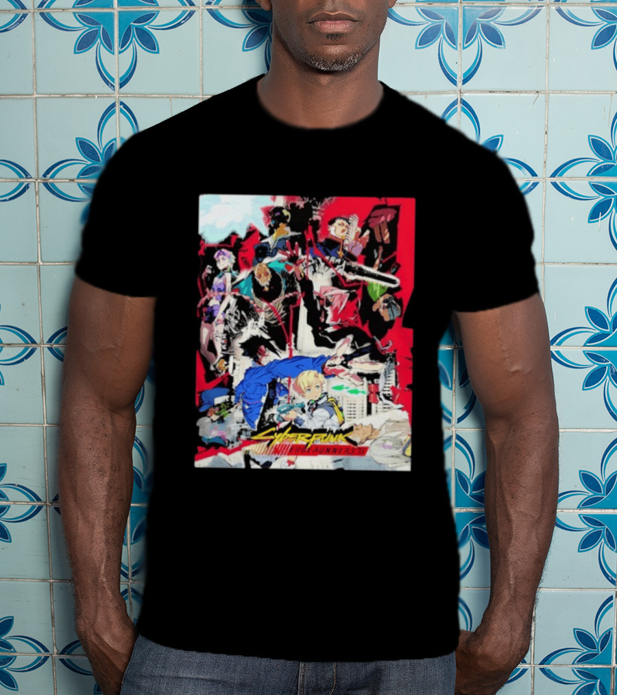 Cyberpunk Edgerunners 2 Only On Netflix October 20 2026 Anime Characters And Action Scenes T-Shirt