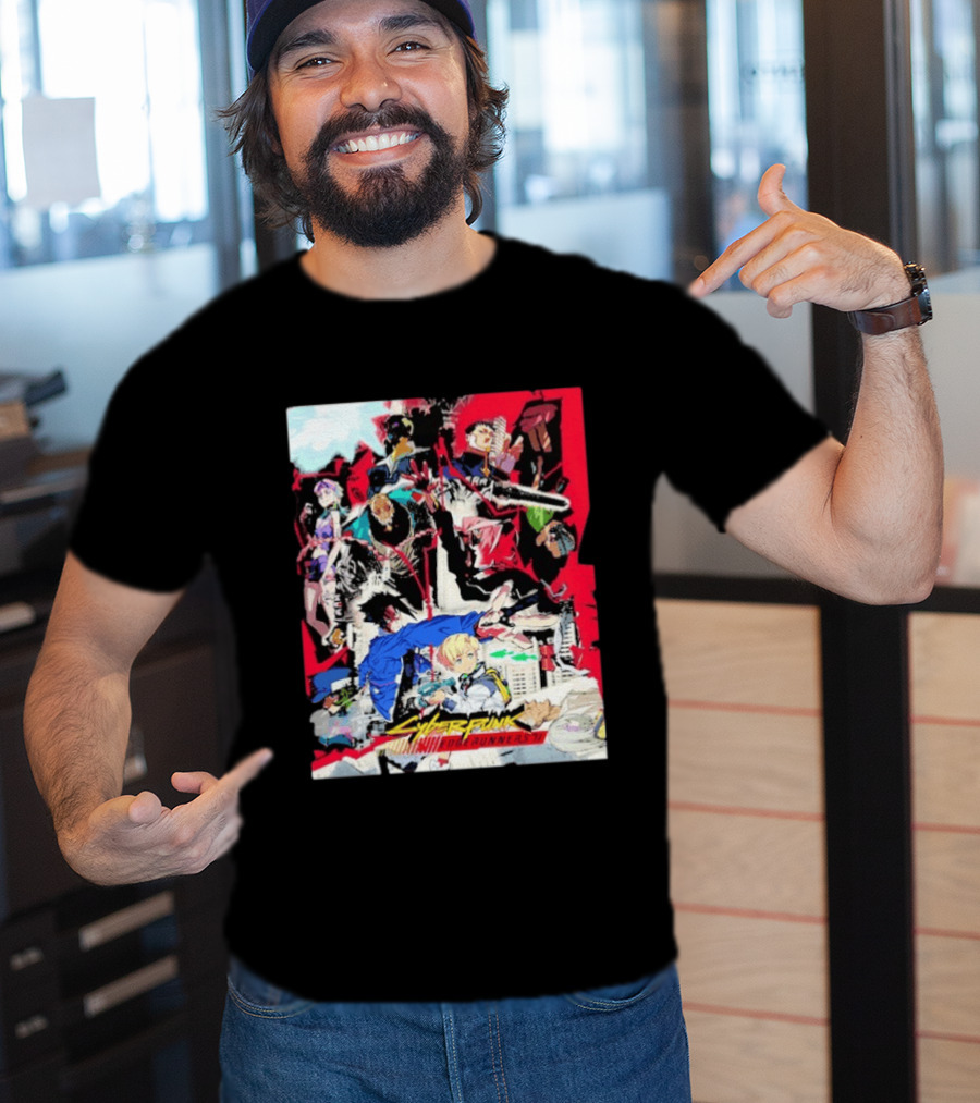 Cyberpunk Edgerunners 2 Only On Netflix October 20 2026 Anime Characters And Action Scenes T-Shirt