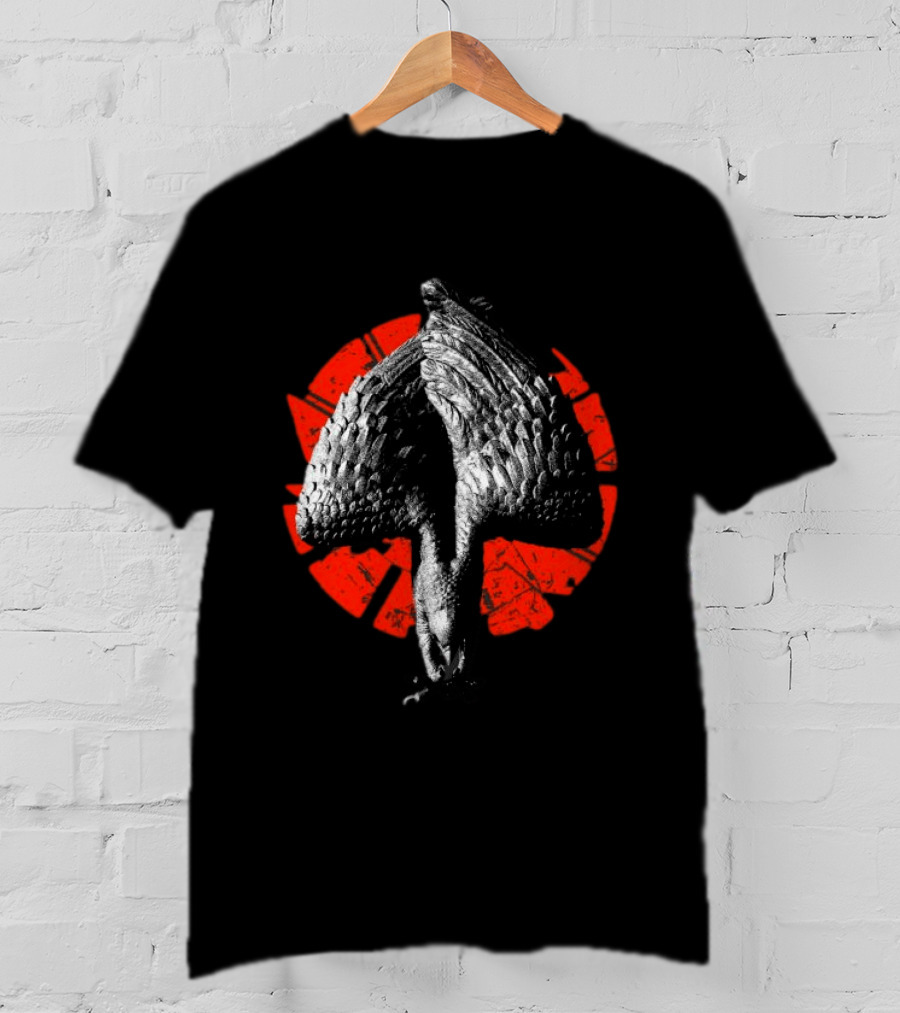 Deathwish Converge Knowledge Will Not Save You Black Longsleeve Bird Red Circle T-Shirt