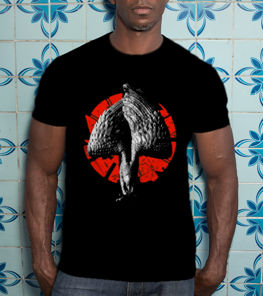 Deathwish Converge Knowledge Will Not Save You Black Longsleeve Bird Red Circle T-Shirt