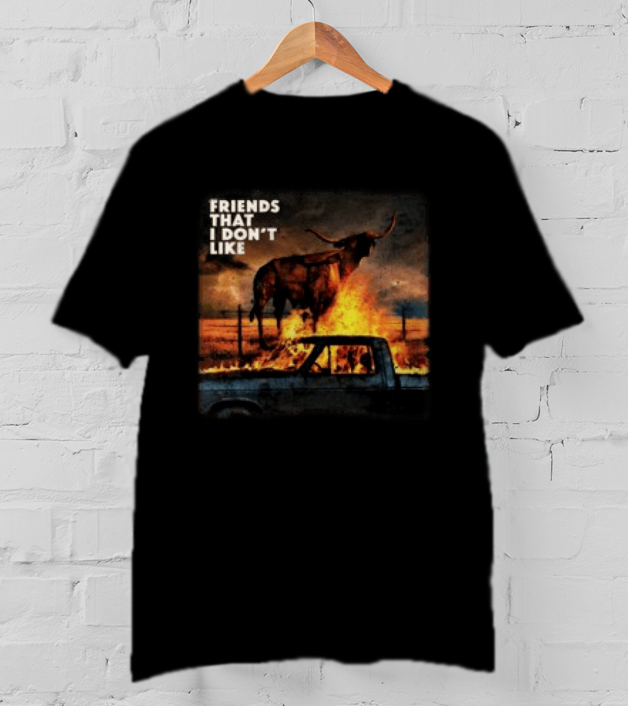 FRIENDS THAT I DON'T LIKE Dexter And The Moonrocks Store Fire Album T-Shirt