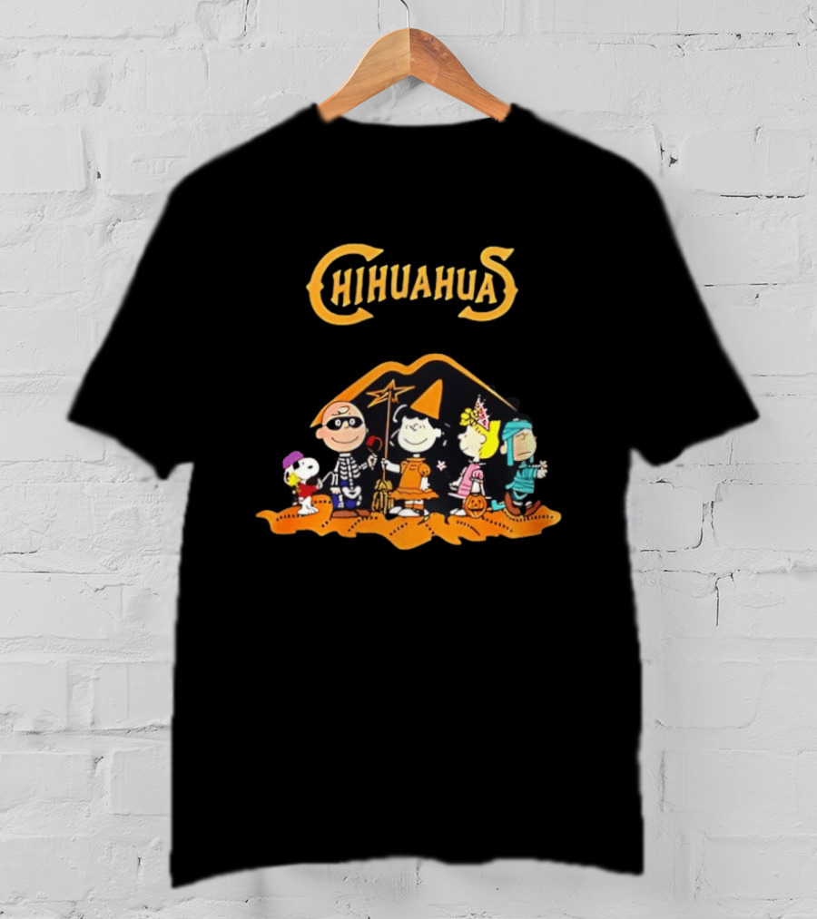 El Paso Chihuahuas Peanuts Halloween 2026 Snoopy Woodstock Lucy Charlie Brown Linus T-Shirt