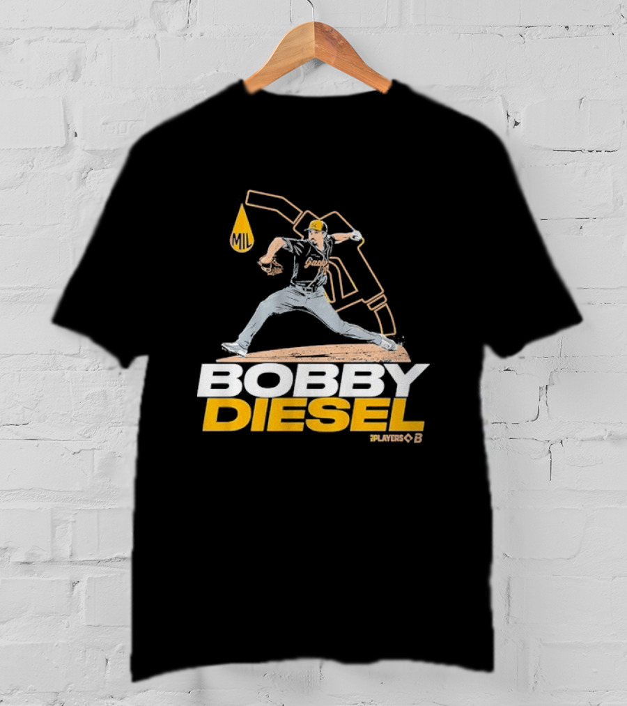 Bobby Diesel Pitcher Oil Can Baseball T-Shirt