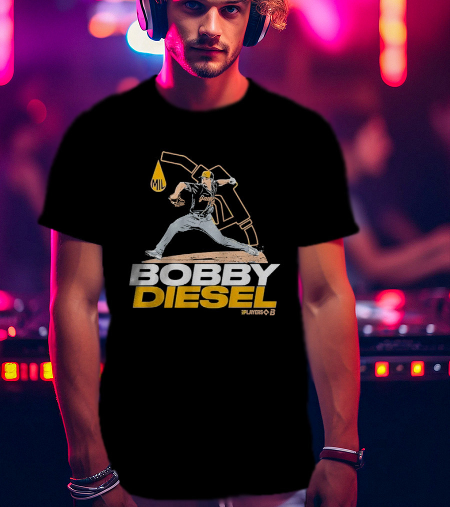 Bobby Diesel Pitcher Oil Can Baseball T-Shirt