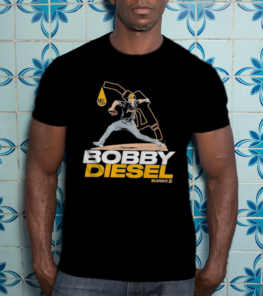 Bobby Diesel Pitcher Oil Can Baseball T-Shirt