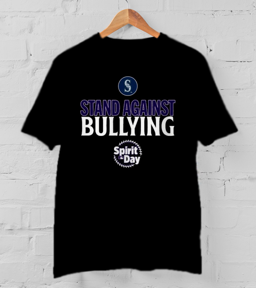 Seattle Mariners Spirit Day Stand Against Bullying MLB T-Shirt