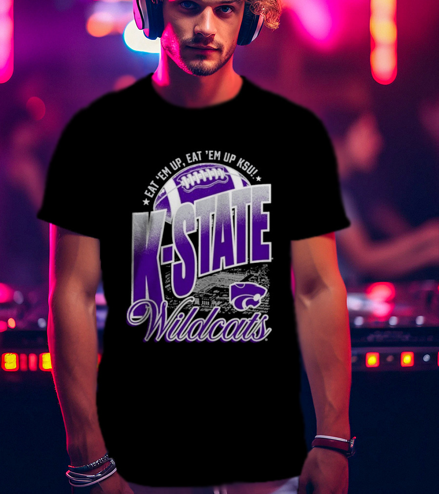 K State Wildcats Football Eat 'Em Up KSU T-Shirt