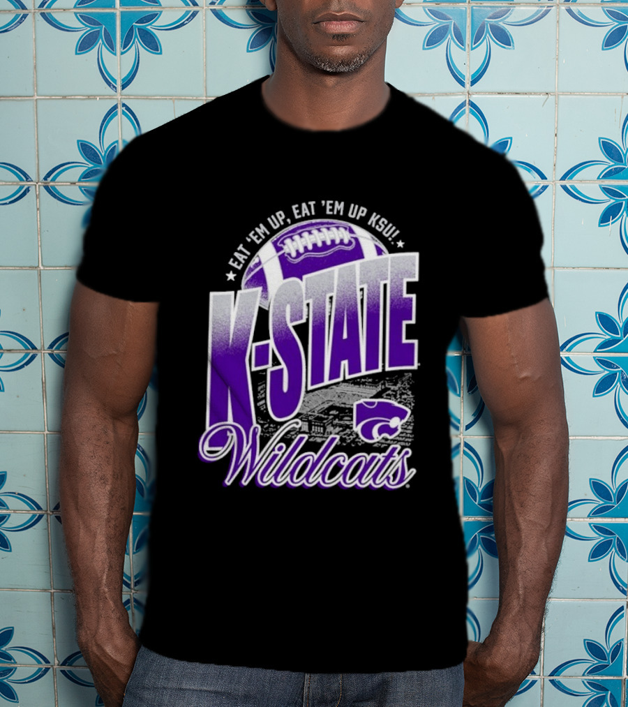 K State Wildcats Football Eat 'Em Up KSU T-Shirt