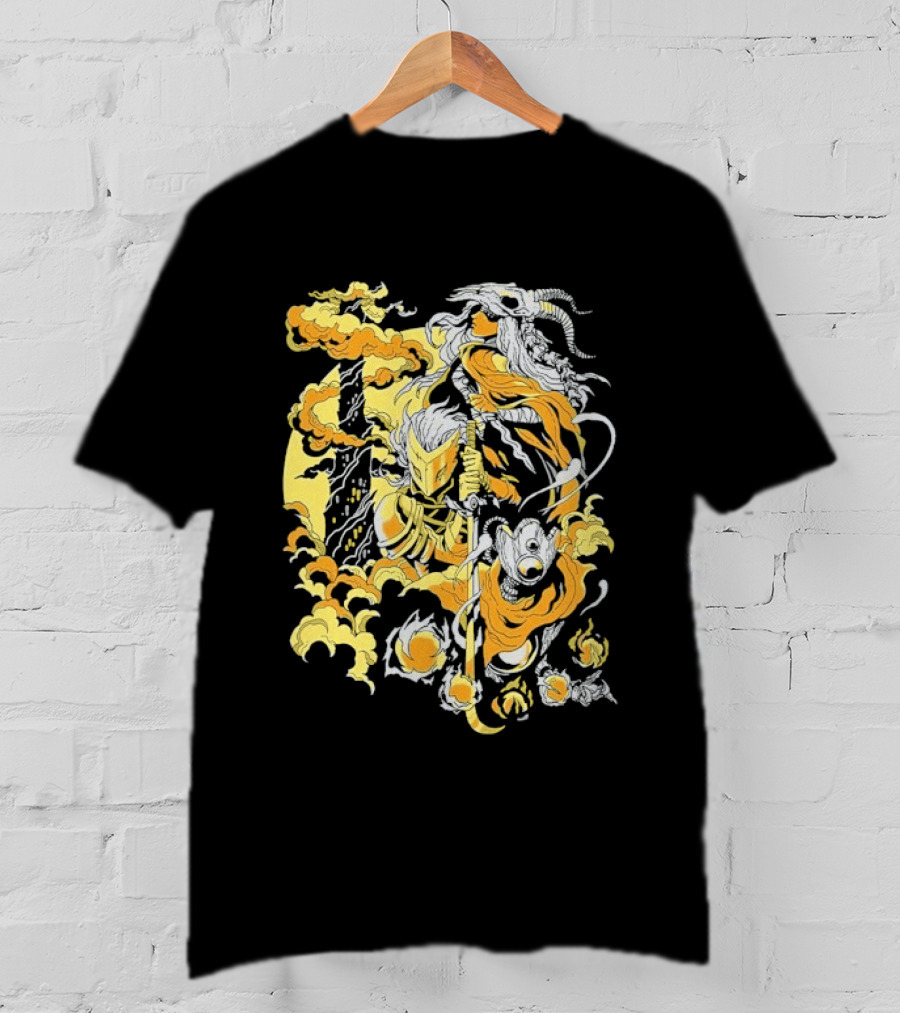 Slay The Spire The Spire Awaits Mysterious Fiery Knight T-Shirt