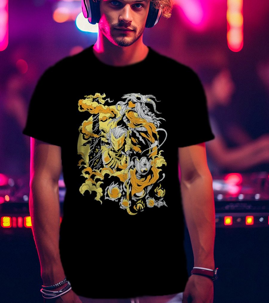 Slay The Spire The Spire Awaits Mysterious Fiery Knight T-Shirt