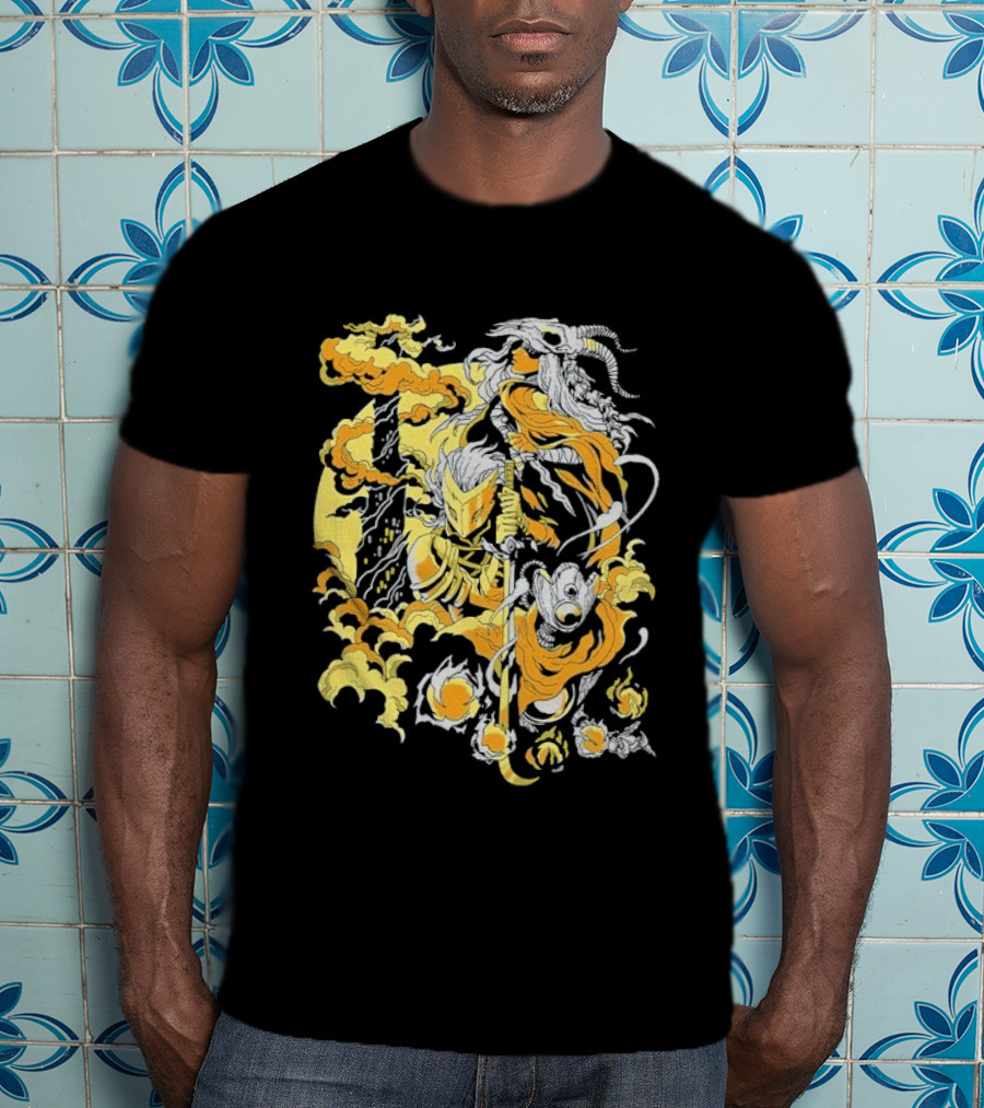 Slay The Spire The Spire Awaits Mysterious Fiery Knight T-Shirt