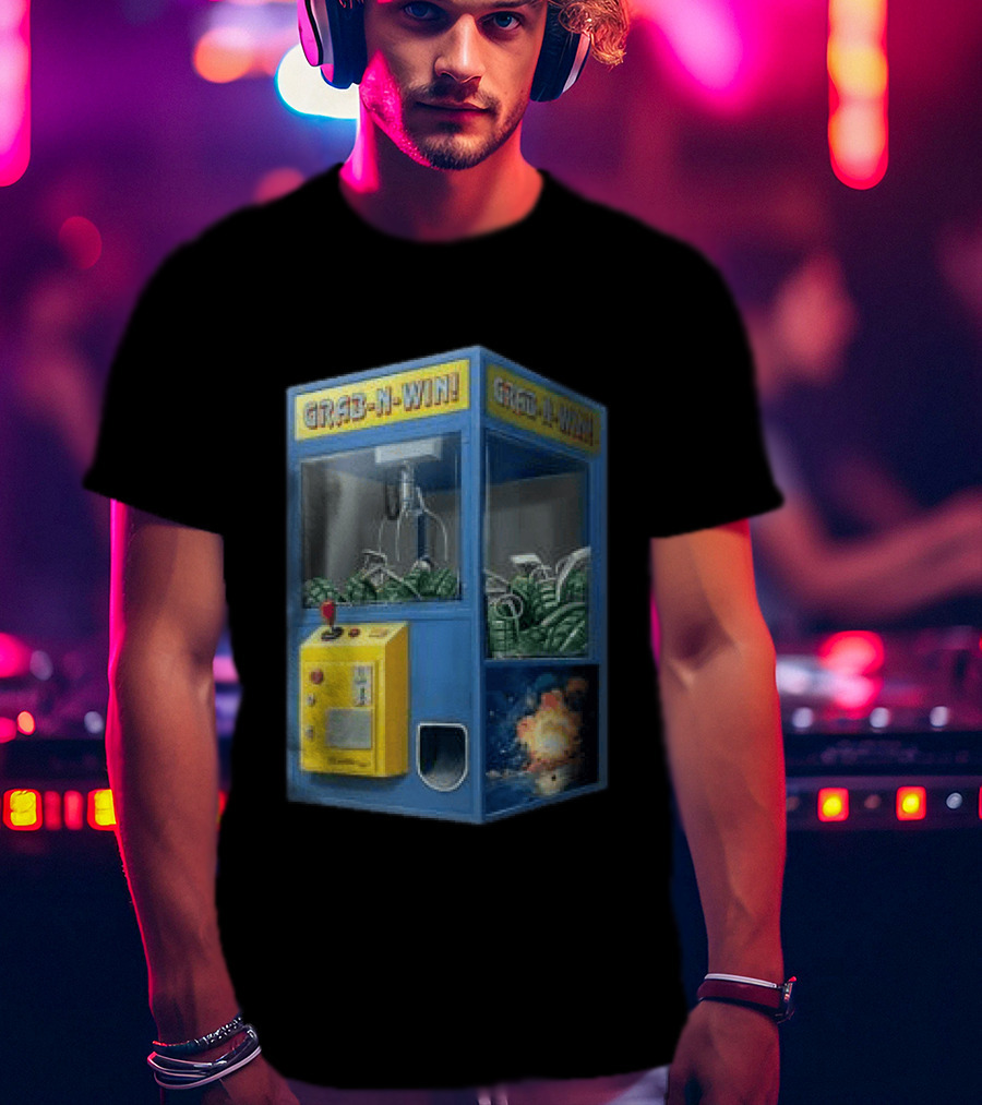 The Wynwood Walls Store Grab N Win Leon Keer Claw Machine Explosion T-Shirt