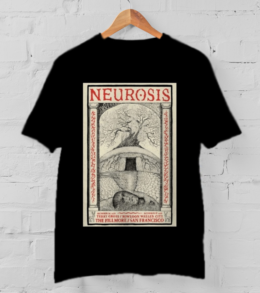 Neurosis At The Fillmore San Francisco October 16th 17th 2026 Terry Gross Kowloon Walled City T-Shirt